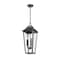 Z-Lite Gannon 3 Light Outdoor Chain Mount Ceiling Fixture, 10in. W x 23in. H, Black 5008CHB-BK - alternate 5